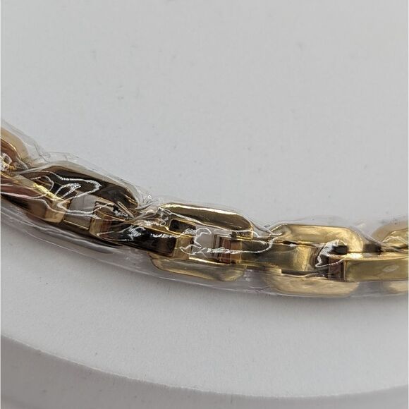 Eddie Borgo 12K Yellow Gold Plated Handmade Supra Link Vermeil Necklace‎ … - Picture 8 of 8